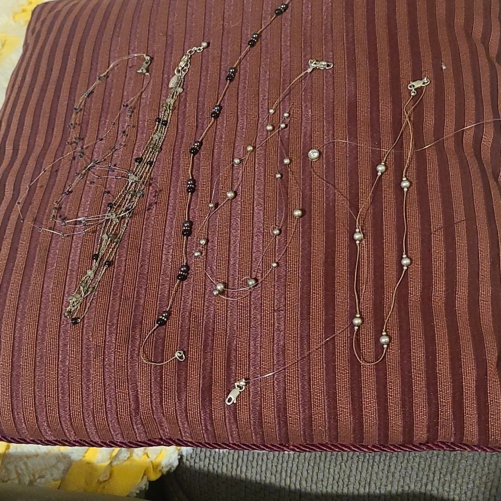 6 Delicate String Necklaces